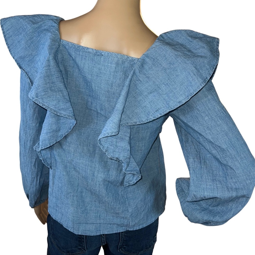 j.crew denim top - Picture 8 of 13